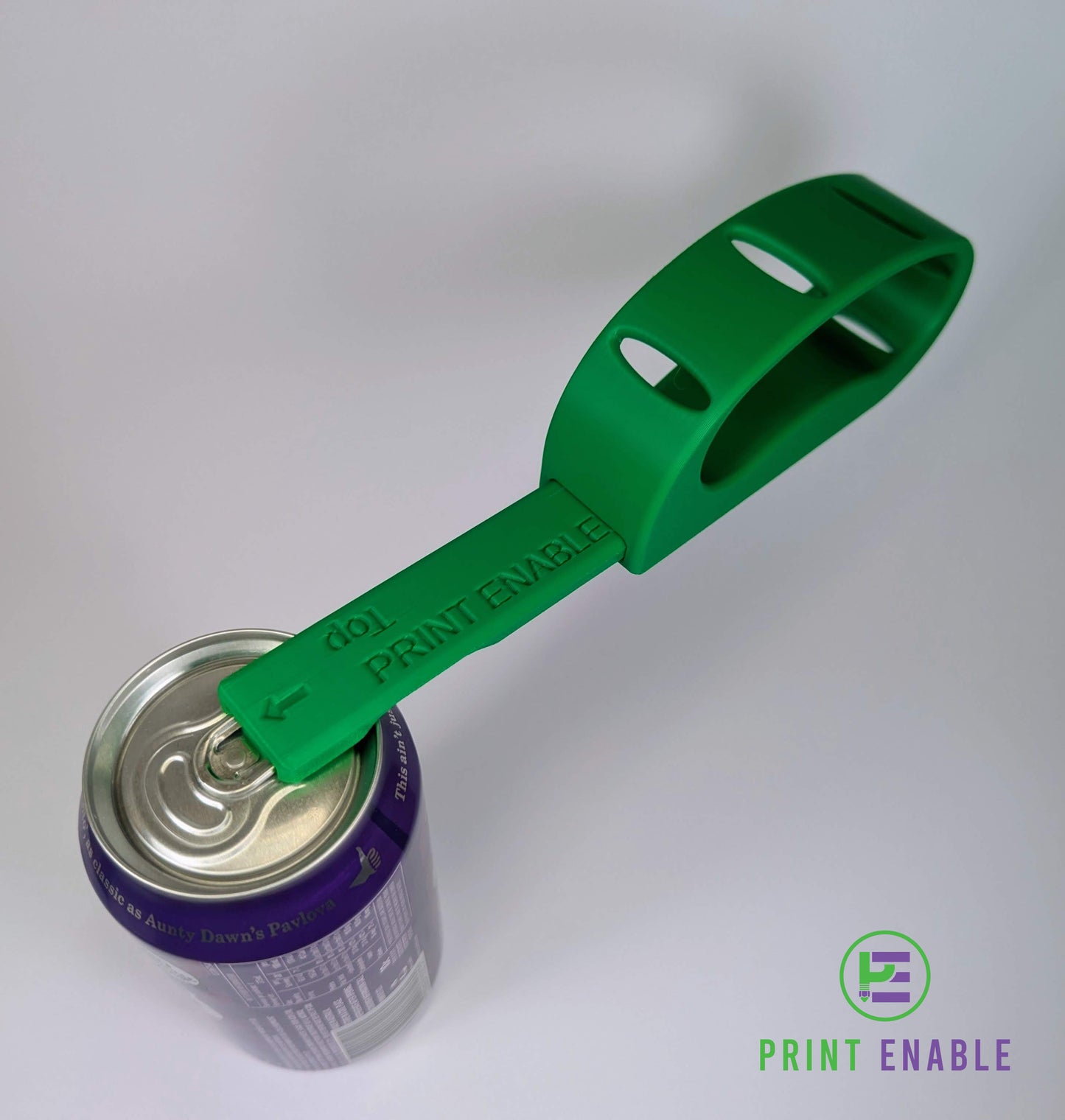 Using drink can opener tool to lift ring pull tab easily