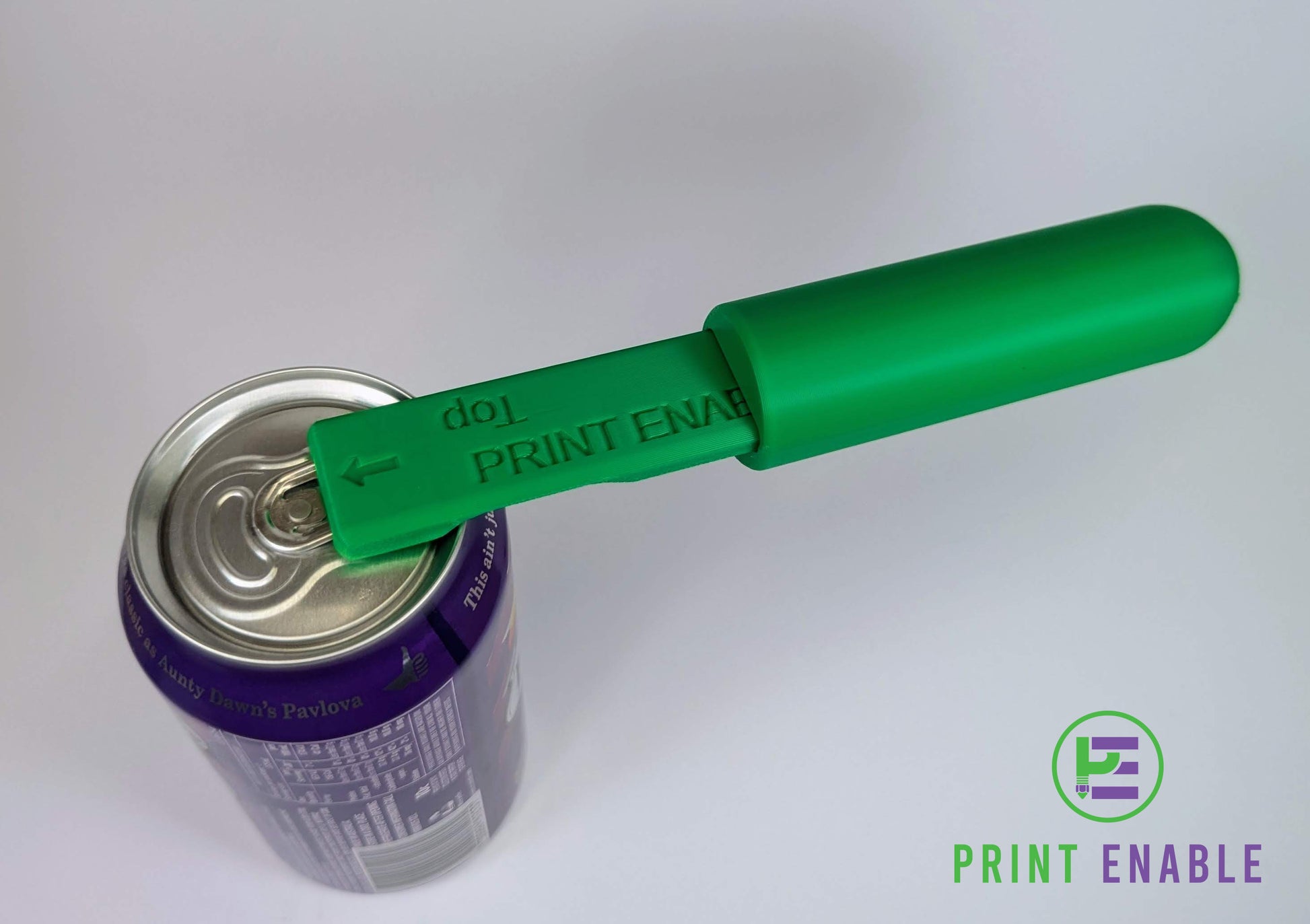 Drink can opening tool assistive aid for easy can opening and weak hands