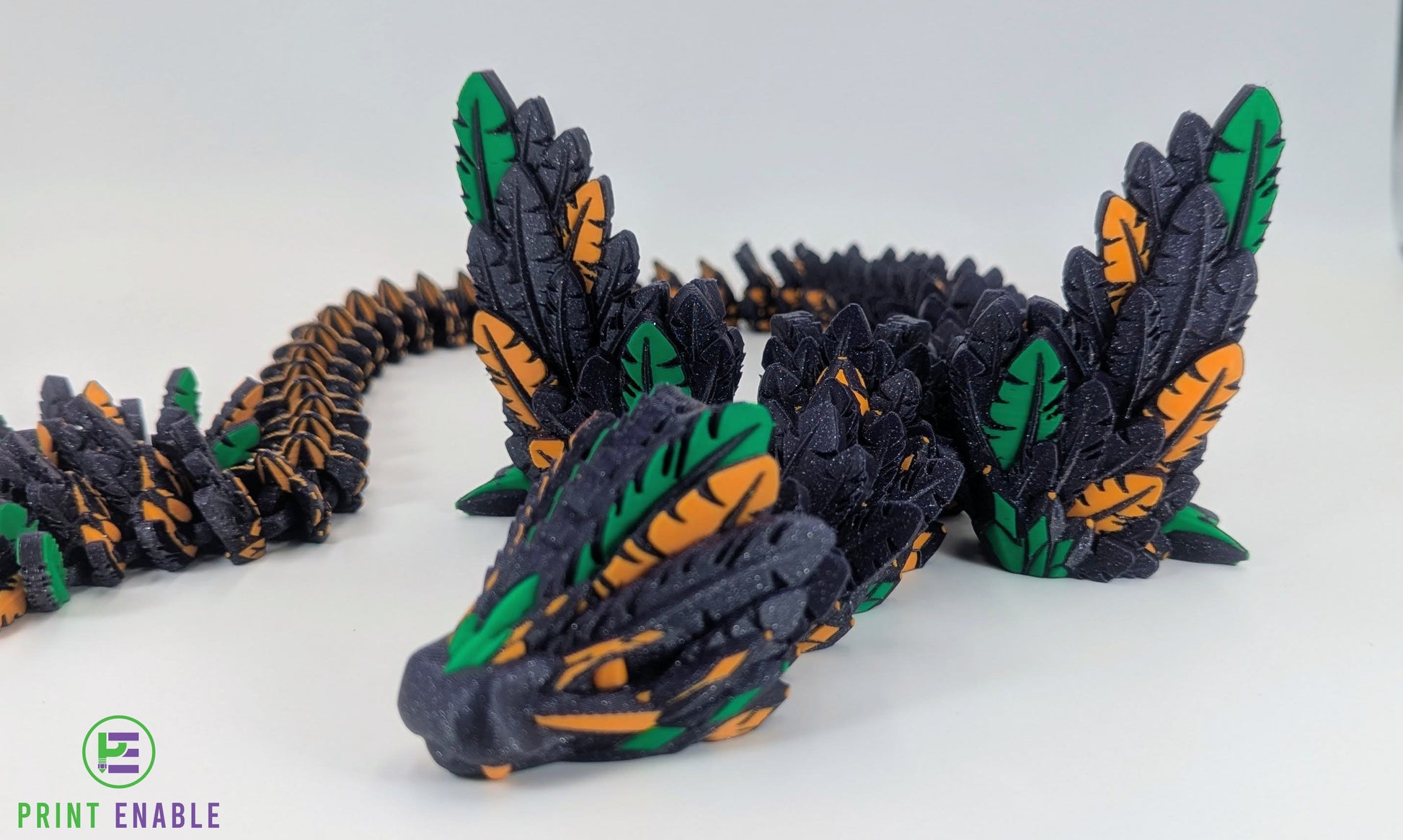 Close-up of Flying Serpent dragon head showing intricate fantasy detailing