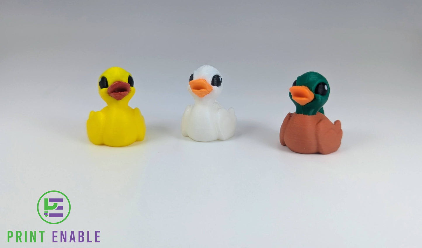 Duck Hatchling 3D printed articulated fidget in multiple colour variations
