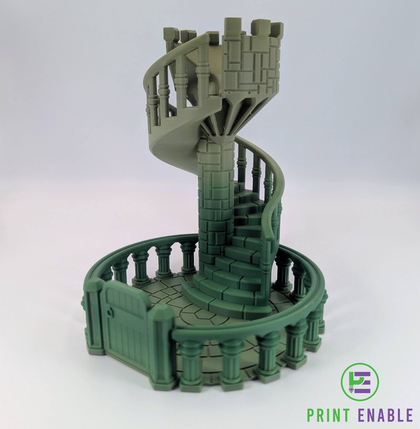 3D printed Staircase Dice Tower for Dungeons and Dragons and tabletop games
