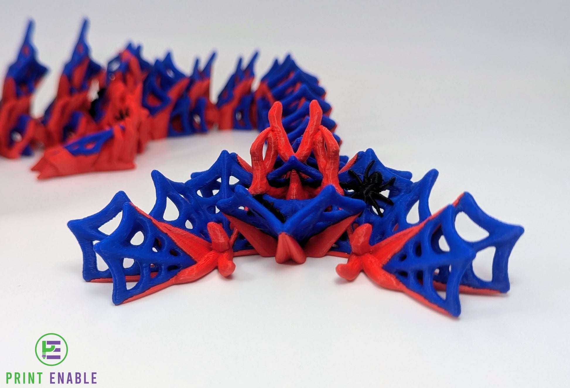 Detailed view of Wickedwing Dragon tail featuring intricate web patterns and articulated sections.